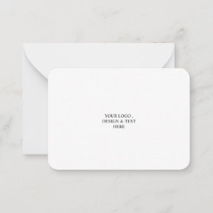 White Personalised – Your Logo & Text Here  Card