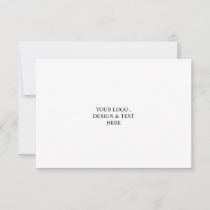 White Personalised – Your Logo & Text Here  Card