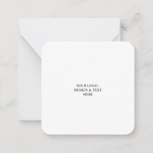 White Personalised – Your Logo & Text Here  Card
