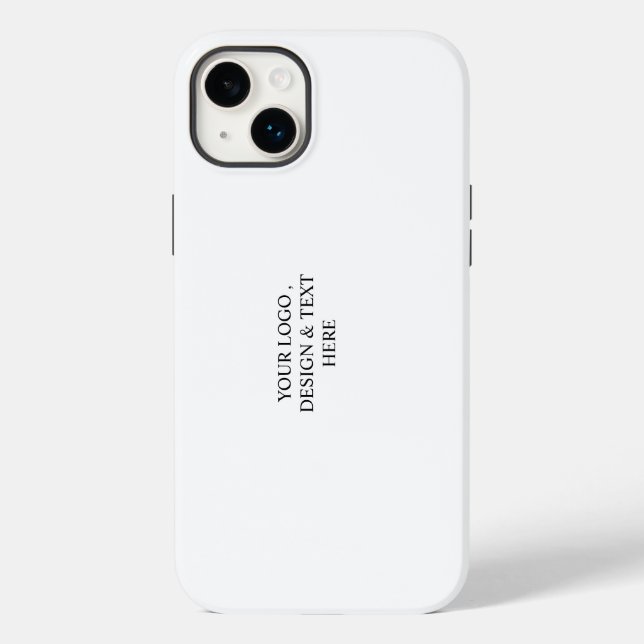 White Personalised – Your Logo & Text Here Case-Mate iPhone Case (Back)