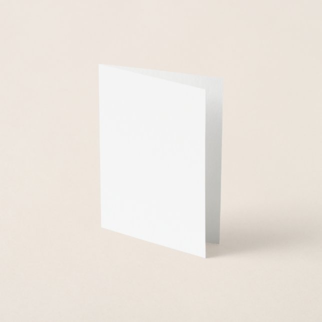 White Personalised – Your Logo & Text Here  Foil Card (Front)