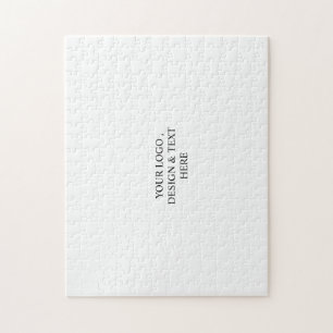 White Personalised – Your Logo & Text Here Jigsaw Puzzle