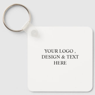 White Personalised – Your Logo & Text Here Key Ring
