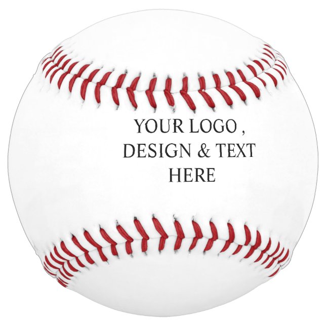 White Personalised – Your Logo & Text Here Softball (Front)