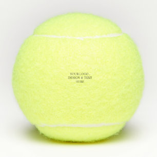 White Personalised – Your Logo & Text Here Tennis Balls