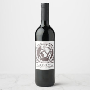 White Personalized Family Wine Bottle Label