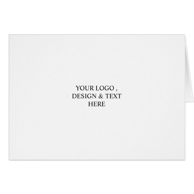White Personalized – Your Logo & Text Here (Front Horizontal)