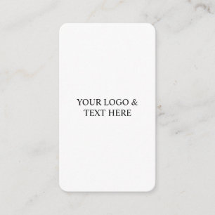 White Personalized – Your Logo & Text Here Enclosure Card