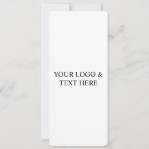 White Personalized – Your Logo & Text Here Invitation
