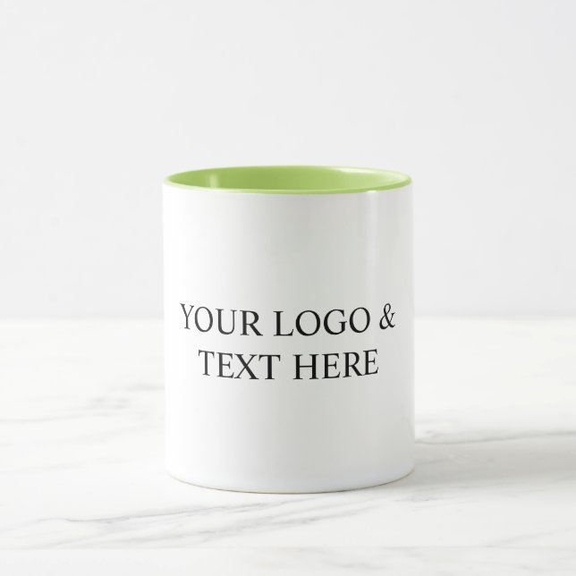 White Personalized – Your Logo & Text Here Mug (Center)
