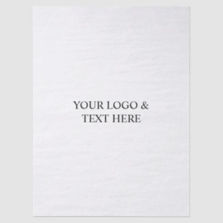 White Personalized – Your Logo & Text Here Tissue Paper