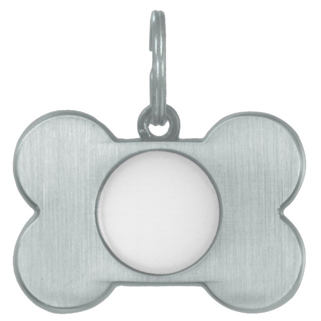 White Pet ID Tag (Front)