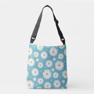 White Petal Whimsy Crossbody Bag