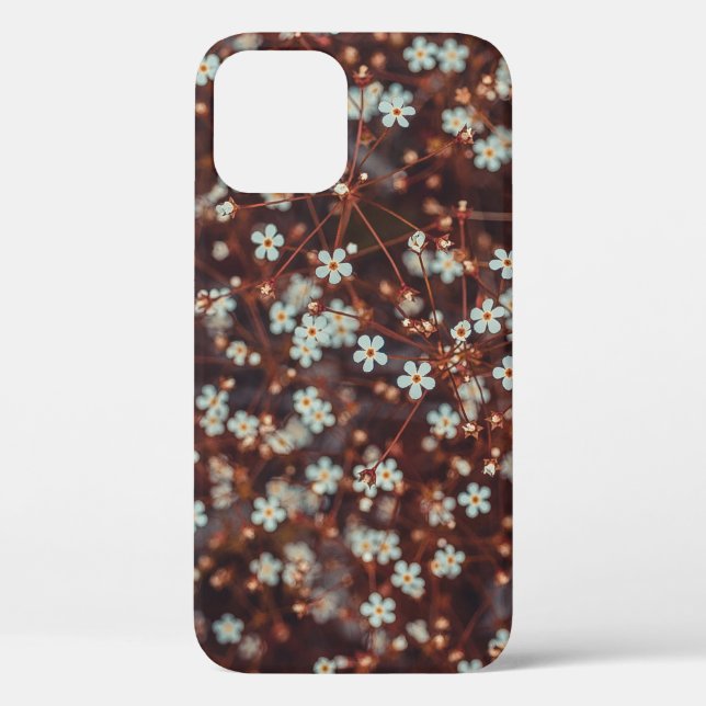 WHITE PETALED FLOWERS Case-Mate iPhone CASE (Back)