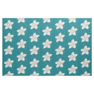 White Petals Fabric