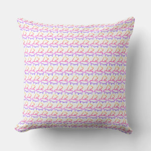 White Piano Embellished Cushion