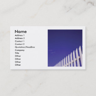 White Picket Fence Business Card