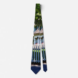 White Picket Fence Tie