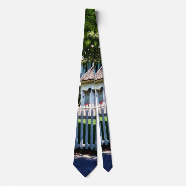 White Picket Fence Tie (Front)