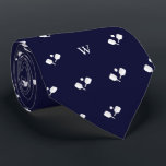 White Pickleball Paddles Monogram Initial Blue Tie<br><div class="desc">Serve up a style ace with our Two Red Pickleball Paddles Tie – a trendy and playful accessory crafted for pickleball enthusiasts, professional players, and coaches alike. This tie isn't just an accessory; it's a visual celebration of the fast-paced and dynamic world of pickleball. The meticulously crafted design features two...</div>