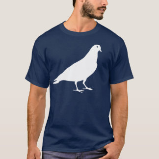 White Pigeon Animal Print T-Shirt