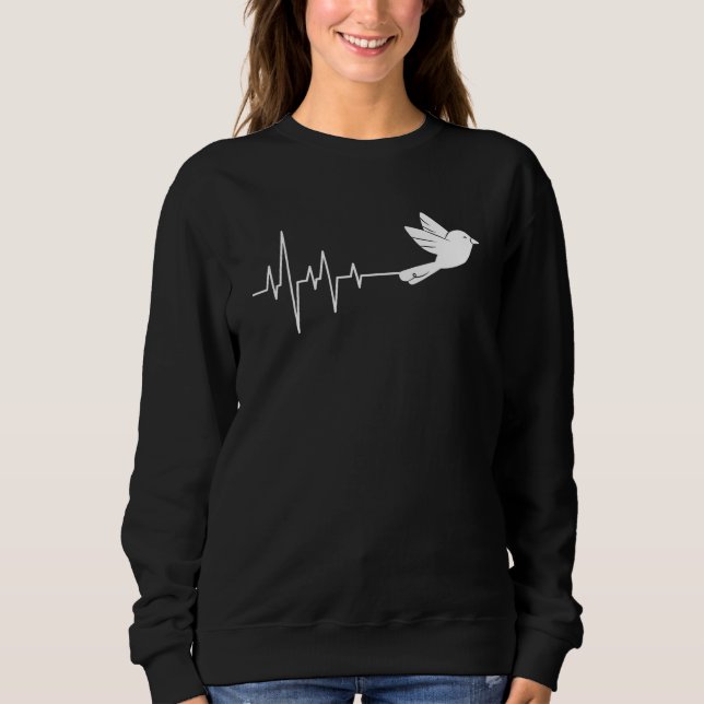 White Pigeon Heartbeat Sweatshirt (Front)