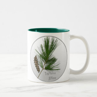 White Pine Tree Two-Tone Coffee Mug