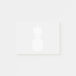 White Pineapple Post-it Notes