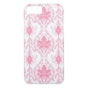 white pink damask pattern  iPhone 8/7 case