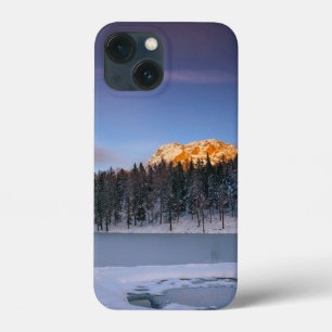 White Pink Elegant Floral Look at the sunset iPhone 13 Mini Case