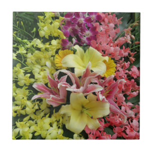 white + pink, green + purple, flower + blossom, as tile