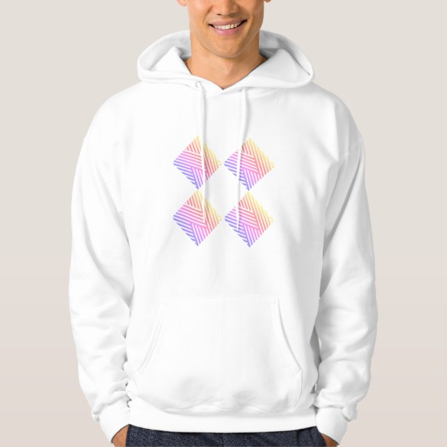 White & pinkish Hoodies (Front)