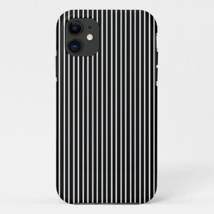 White Pinstripe iPhone Case
