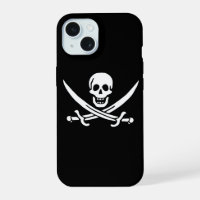White, Pirate Flag Calico Jack, Skull & Cutlass