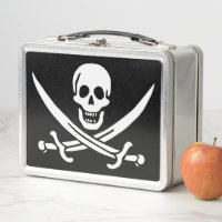 White, Pirate Flag Calico Jack, Skull & Cutlass 