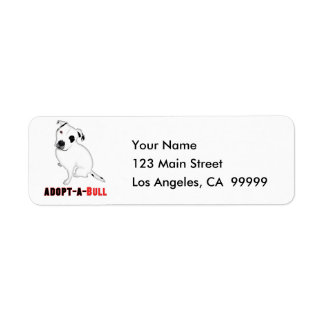White Pitbull Puppy ADOPT-A-BULL