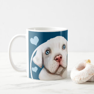 White Pitbull Puppy Dog Every Snack You Make Coffee Mug