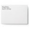 White Plain Simple A7 5x7 Return Address Envelopes