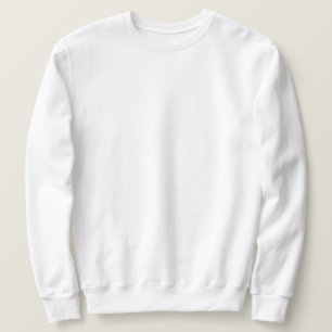 white plain sweatshirt