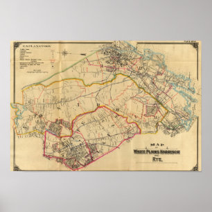 White Plains, Harrison, Rye, New York Poster