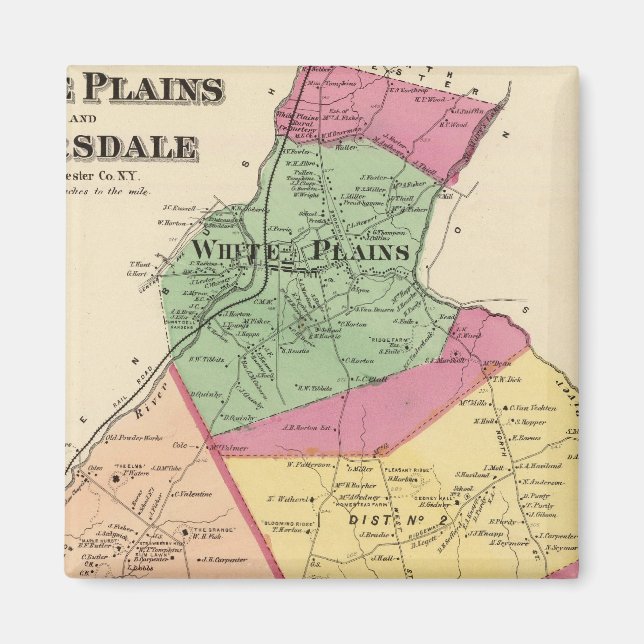 White Plains, Scarsdale towns Magnet (Front)