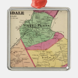 White Plains, Scarsdale towns Metal Tree Decoration