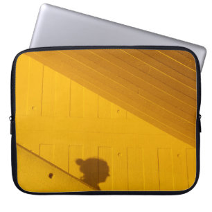 White plastic panel laptop sleeve