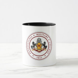 + White PMC SEAL Mug with Black Trim -11, or 15 oz