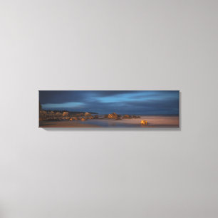 White Point Beach At Dusk wrapped canvas