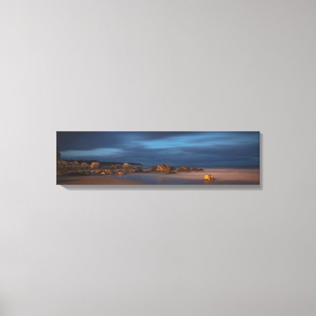 White Point Beach At Dusk wrapped canvas (Front)