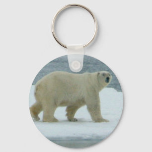 White Polar Bear Key Ring