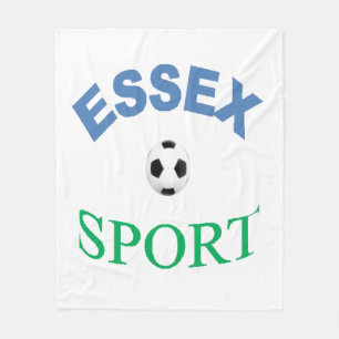 White Polar Cover ESSEX SPORT Fleece Blanket