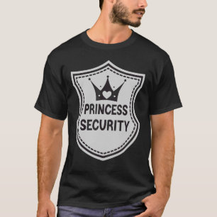 White Police Badge Princess Security Big Brother B T-Shirt