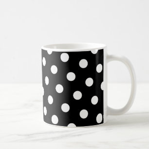 White Polka Dot Coffee Mug